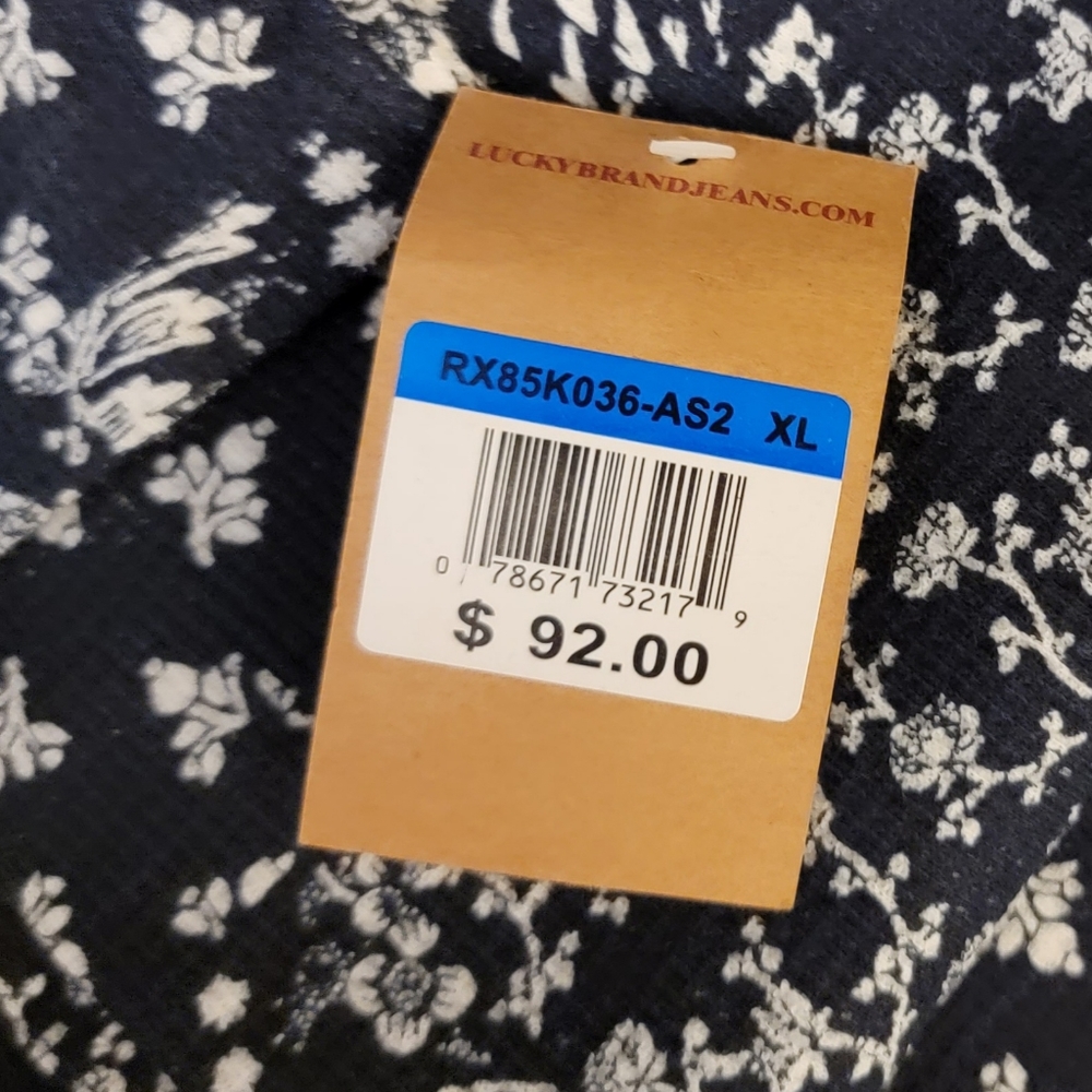 Lucky Brand Jeans thermal women's top XL NWT - Picture 4 of 6